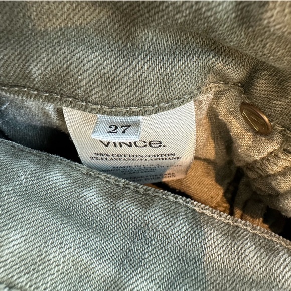 Vince olive green skinny army pants - Picture 4 of 4